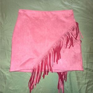 Pink cowgirl skirt